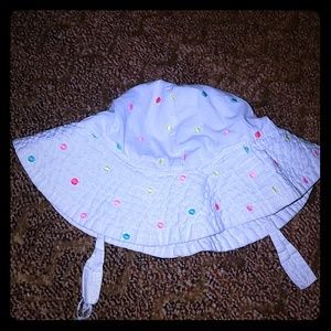 white toddler hat